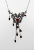 Skull and Heart Dangle Necklace