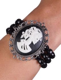 Bracelet with Beads and Cameo