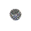 Clover Rhinestone Stretchy Ring - Silver