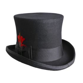 Steampunk TOP Hat - 100% wool felt - 2XL..6" height - 63 cm head size