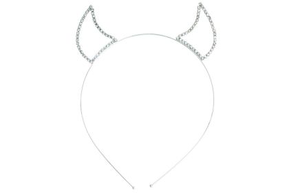 Devil Horn Hairband - Silver