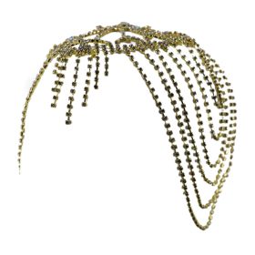 Rhinestone Headdress - Gold