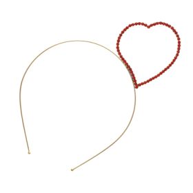 Big Heart Headband - Gold