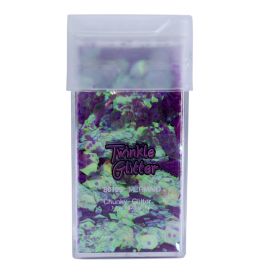 mixed sizes glitter sq bottle1.5 oz-Mermaid