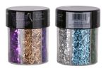 stars glitter oval bottle 3 mm - 6 colors