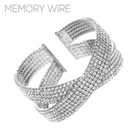 GLD Rhinestone 5 Row Crossover Wire