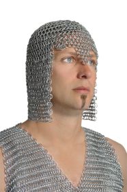 Chainmail Hood Galvinised Iron - Short