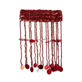 Armband Beaded with Fringes-Red