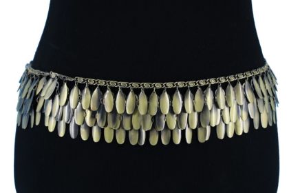 Belt - Tear Drop, Burnised Gold