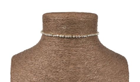 1 row stretchy choker - gold