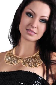 Sequin Collar - Gold