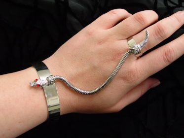 Snake Slave Bracelet- Silver