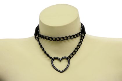 heart chain choker