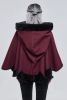 Burgundy And Black Trimming  Renaissance Cape