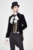 Pirate Swallowtail Coat with Gold Embroidery - XL