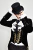 Pirate Swallowtail Coat with Gold Embroidery - XL