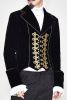 Pirate Swallowtail Coat with Gold Embroidery - XL