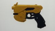 Gold and Black 9" Foam Anime Decorative Pistol Gun