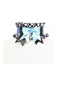 Kitten Collection Checker Print Choker