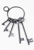 Iron Jailhouse Pirate Key Bunch..key sizes: 2½-6"