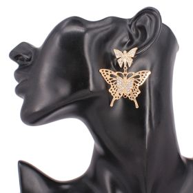 Earring gold  - Butterly