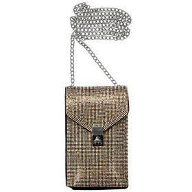 Cross body rhinestone bag - AB