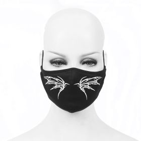 bat facemask - white