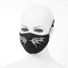 bat facemask - white