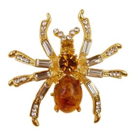 Brooch Spider Rhinestone