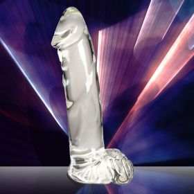 Glass Dildo with Balls