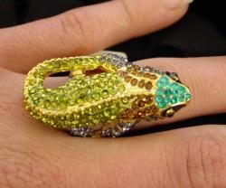 Stretch Ring Iguana - Multi