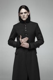 Simple Gothic Mid-Length Jacket - S