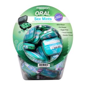 Oral Sex Mints with Numbing Agent Retail Fishbowl Display- 60 Piece Display