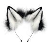 Handmade Faux Fur Fox Wolf Ears Headband Christmas Cosplay Party Costume Accessories