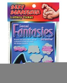 Sexual Fantasies Sexy Scratcher Lottery Ticket