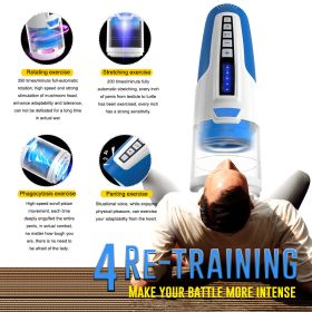 Multi vibration modes; Sucking Enhanced  Masturbation Aircraft cup Machine for Men Sexual Function Suction Stroker Male Handsfree Masterbrators