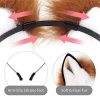 Handmade Faux Fur Fox Wolf Ears Headband Christmas Cosplay Party Costume Accessories