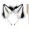 Handmade Faux Fur Fox Wolf Ears Headband Christmas Cosplay Party Costume Accessories