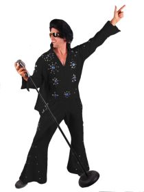 Rock and Roll Costume - Black - M