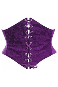 Lavish Plum Lace Corset Belt Cincher (size: small)