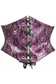 Lavish Purple Gothic Lace-Up Corset Belt Cincher (size: small)