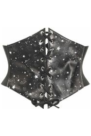 Lavish Celestial Lace-Up Corset Belt Cincher (size: small)