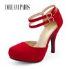 Dream Pairs Platform Shoes for Women 2022 New Pumps High Heels Almond Toe Ladies Mary Jane Elegant Sandals Wedding Party Pumps